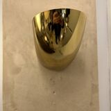 Vintage golden brass wall lamp by Martinelli, 1970s