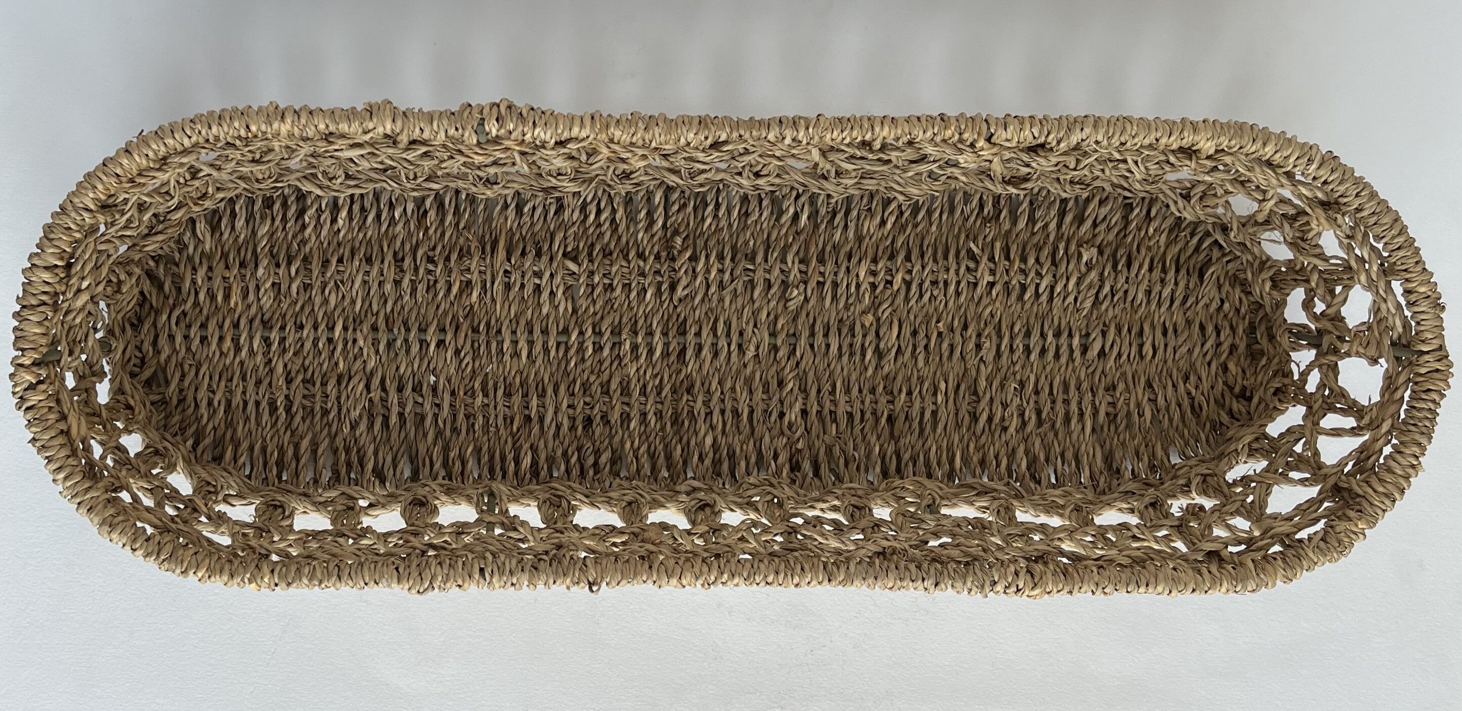 Braided rope basket