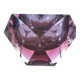 Large Sommerso diamond empty pocket Seguso 60s, 3.5 kilos