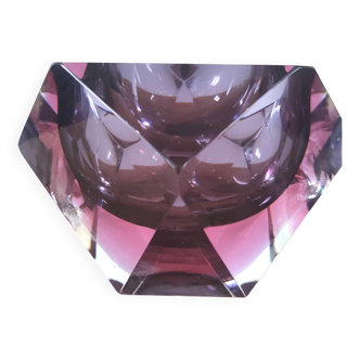 Large Sommerso diamond empty pocket Seguso 60s, 3.5 kilos