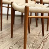 Set of 6 dining chairs by Niels O. Møller for J.L. Mollers