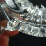 Double salt cellar in crystal and tin