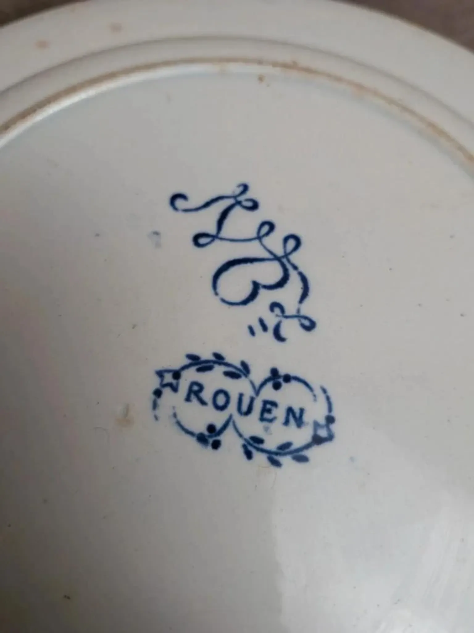 Set of 2 deep plates in ironstone Jules Vieillard Bordeaux – Rouen