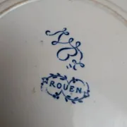 Set of 2 deep plates in ironstone Jules Vieillard Bordeaux – Rouen