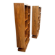 Pair of Art Deco style bookshelves in rosewood veneer - é