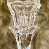 Paire de chandeliers en cristal d'Arques « Bandol » de Longchamp