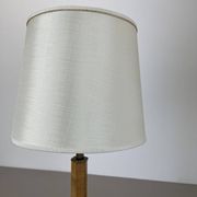 lampe de table Art déco unique en laiton et bois, Allemagne années 1930