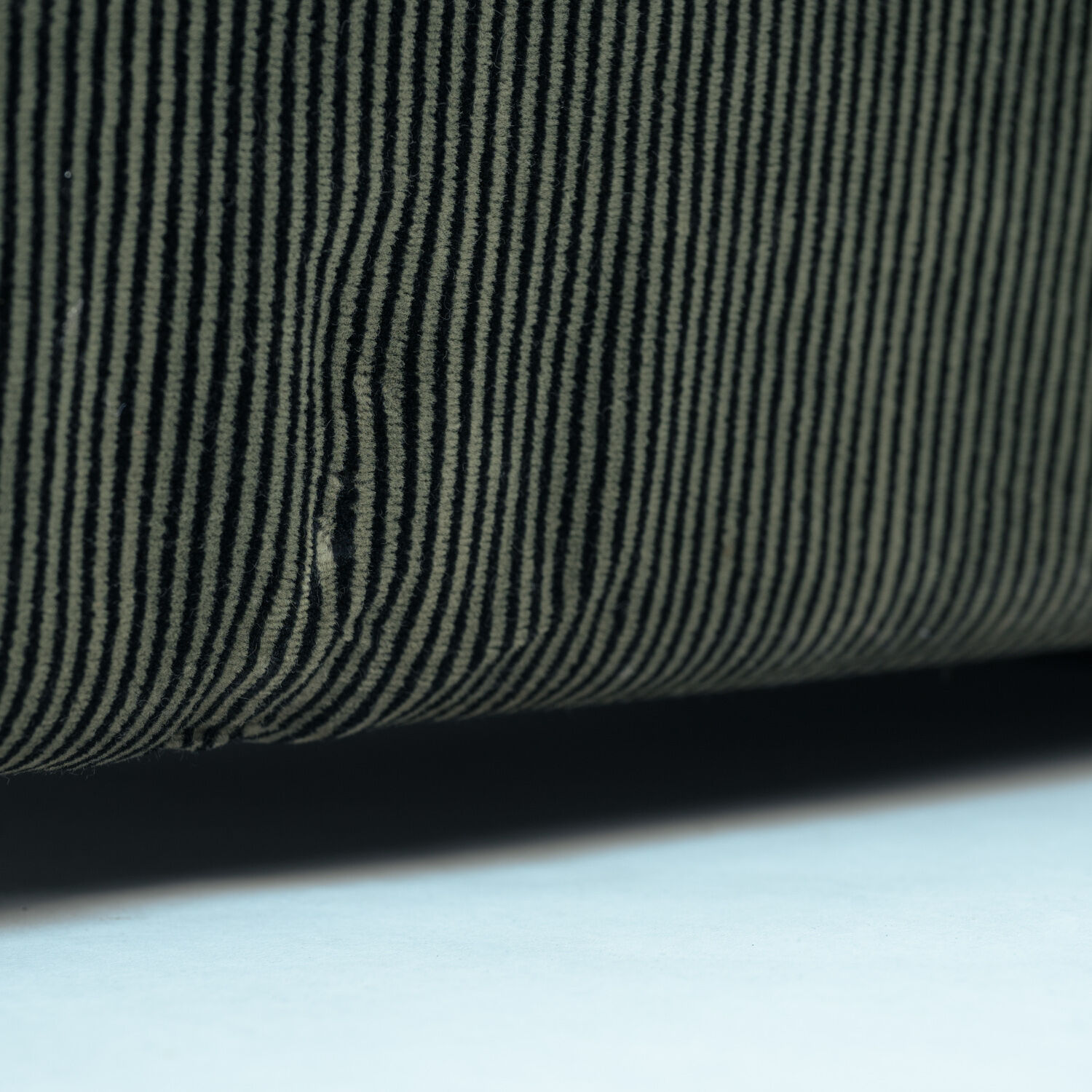 Rare Green Striped Maralunga chair by Magistretti for Cassina, Italy,