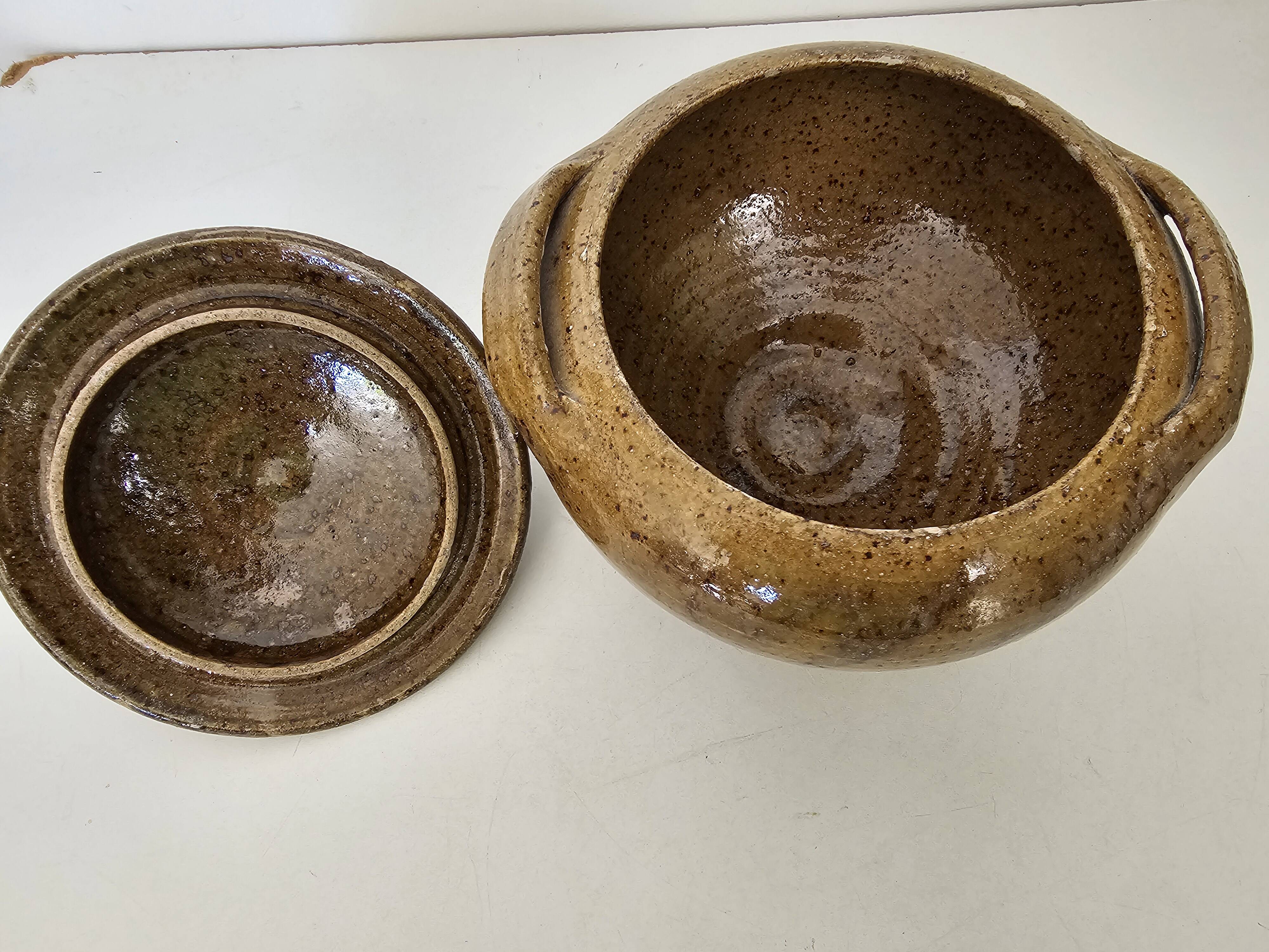 Pot à couvert en grés poterie du bois de Laud - Montélimar