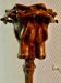 Tripod candle holder in bronze " cerf " XIXth vennerie