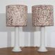 Pair of glass lamps by Luxus, Sweden 1970