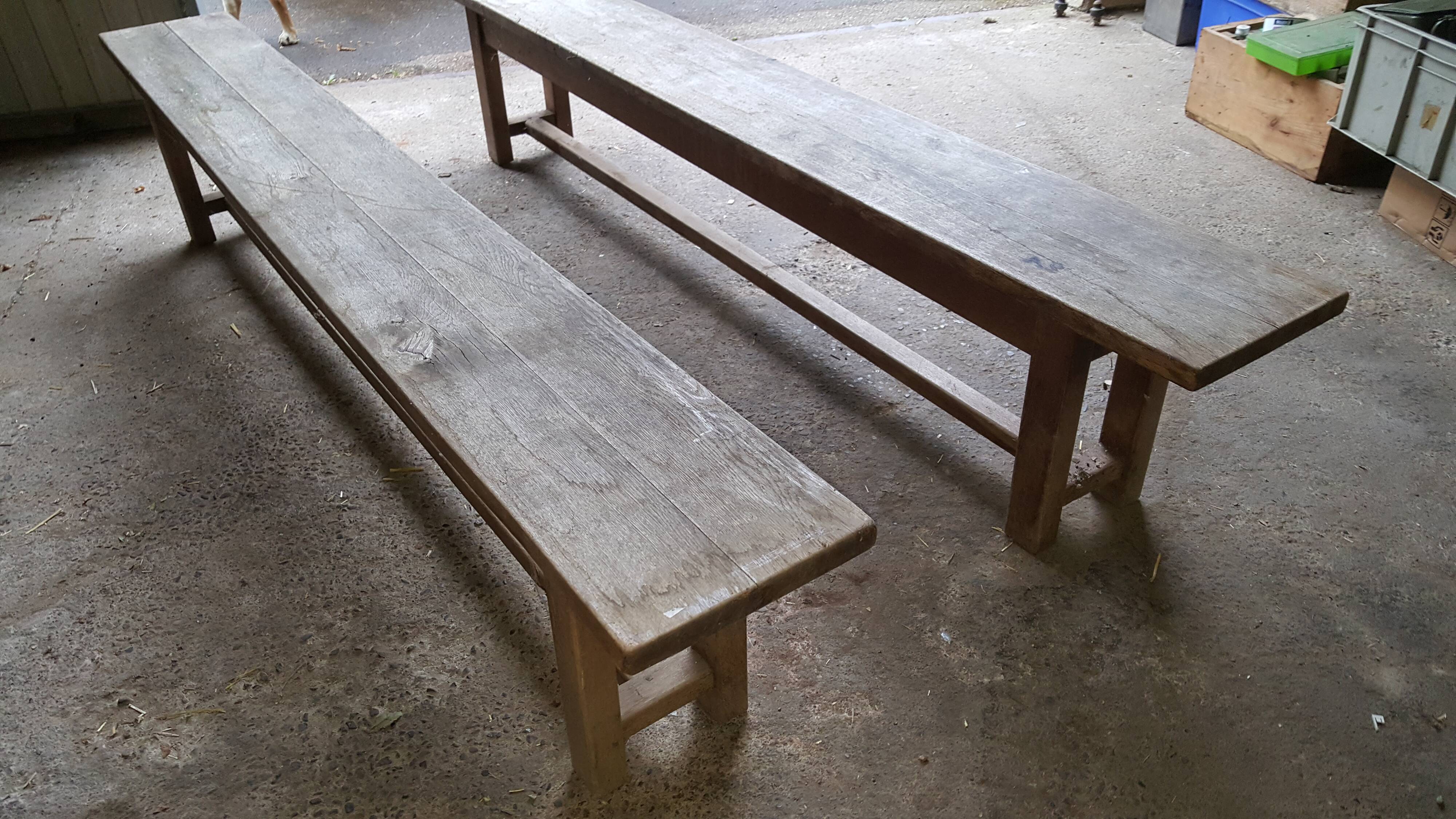 Pair of farm bench