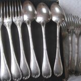 Christofle twelve large covers, model ribbons