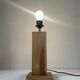 Lampe en pin vintage design années 70 80