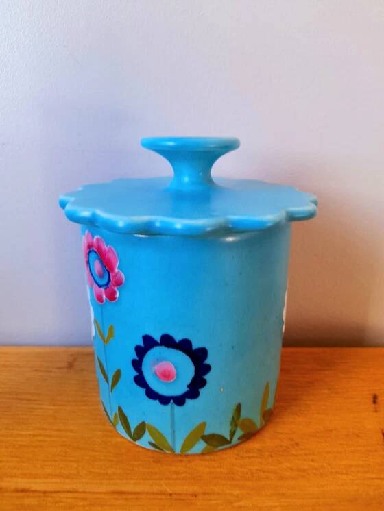 Italian ceramic box, 1970