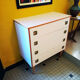Commode vintage revisitée en rose poudre