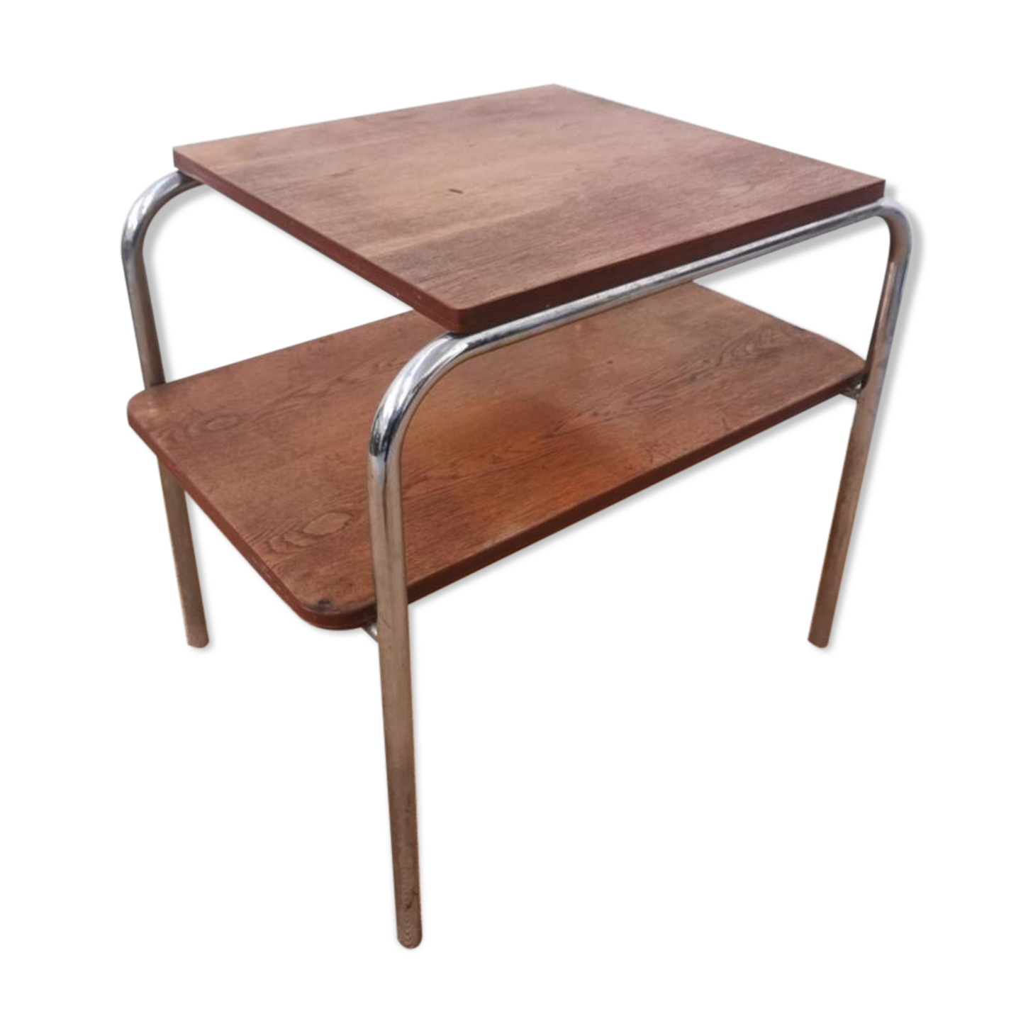 Metal and wood console
