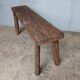 Bench 100 cm old solid wood with patina