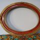 Old oval wooden frame