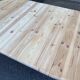 Round stripped extendable dining table in the style of Rainer Daumiller Hirtshals Sa.
