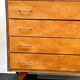 Vintage chest of drawers with compass feet