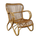 Fauteuil Belse 8 en rotin Dutch Design, 1950