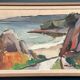 Swedish Oil on Canvas – “Seascape” by Knut Ljungberg (1911–1973)