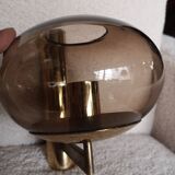 Sciolari smoked glass wall light 1970