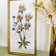 Vintage framing floral feather patterns