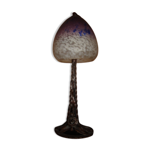 lampe champignon en pâte - verre