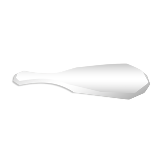 Beveled hand-facing mirror, mercury
