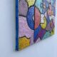 Abstract geometric coloured painting