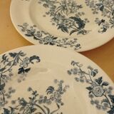 Assiettes terre de fer anciennes