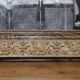 Louis Philippe style mirror in elm-veneered wood and gilded stucco height 83cm