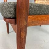 Peter Hvidt& Orla Mølgaard-Nielsen FD146 Cane Back Easy Chair, Denmark