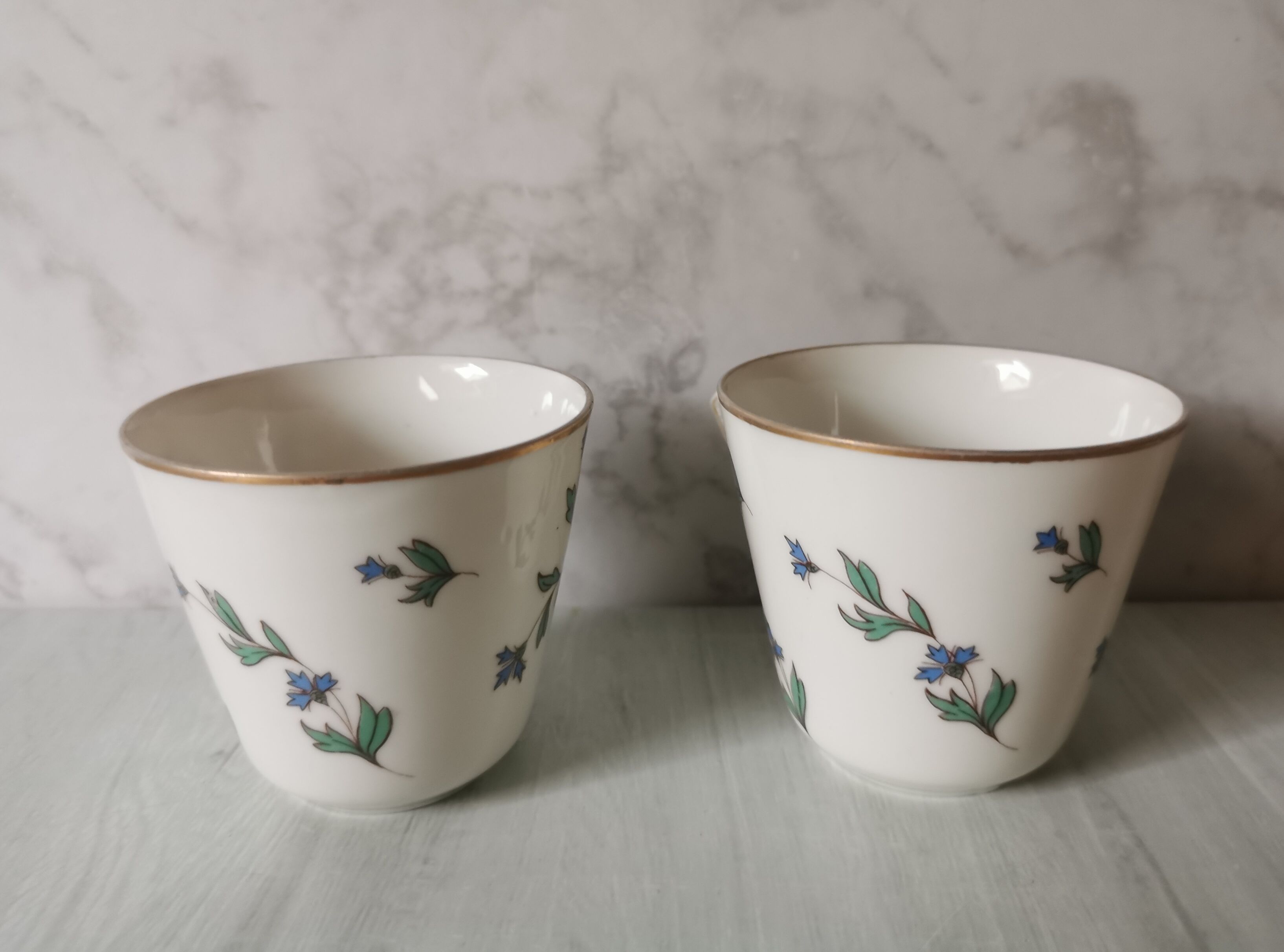 Porcelain barbel tea set Limoges Guérin