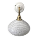 White speckled Clichy glass wall light