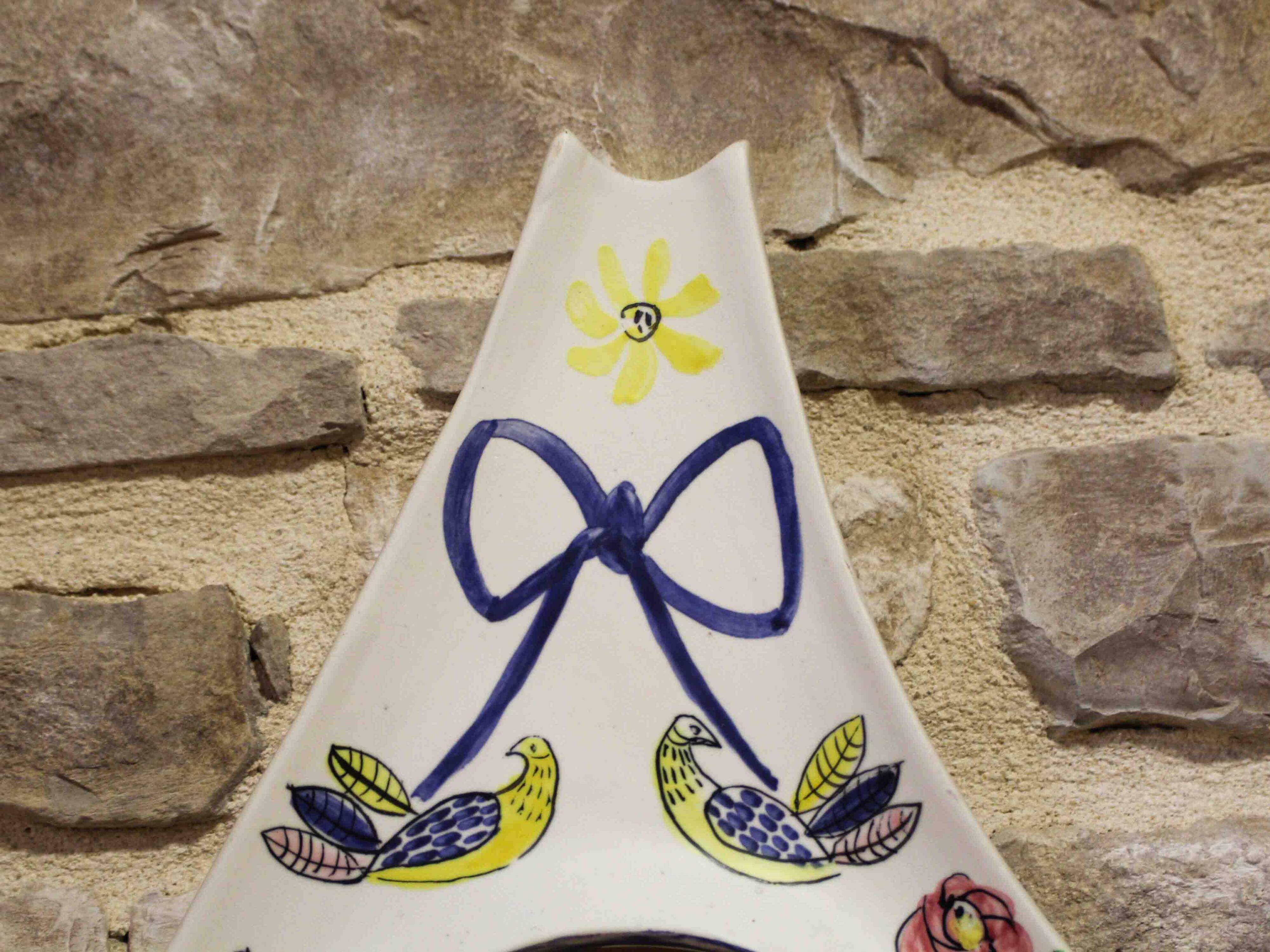 Ceramic mirror by Jean de Lespinasse