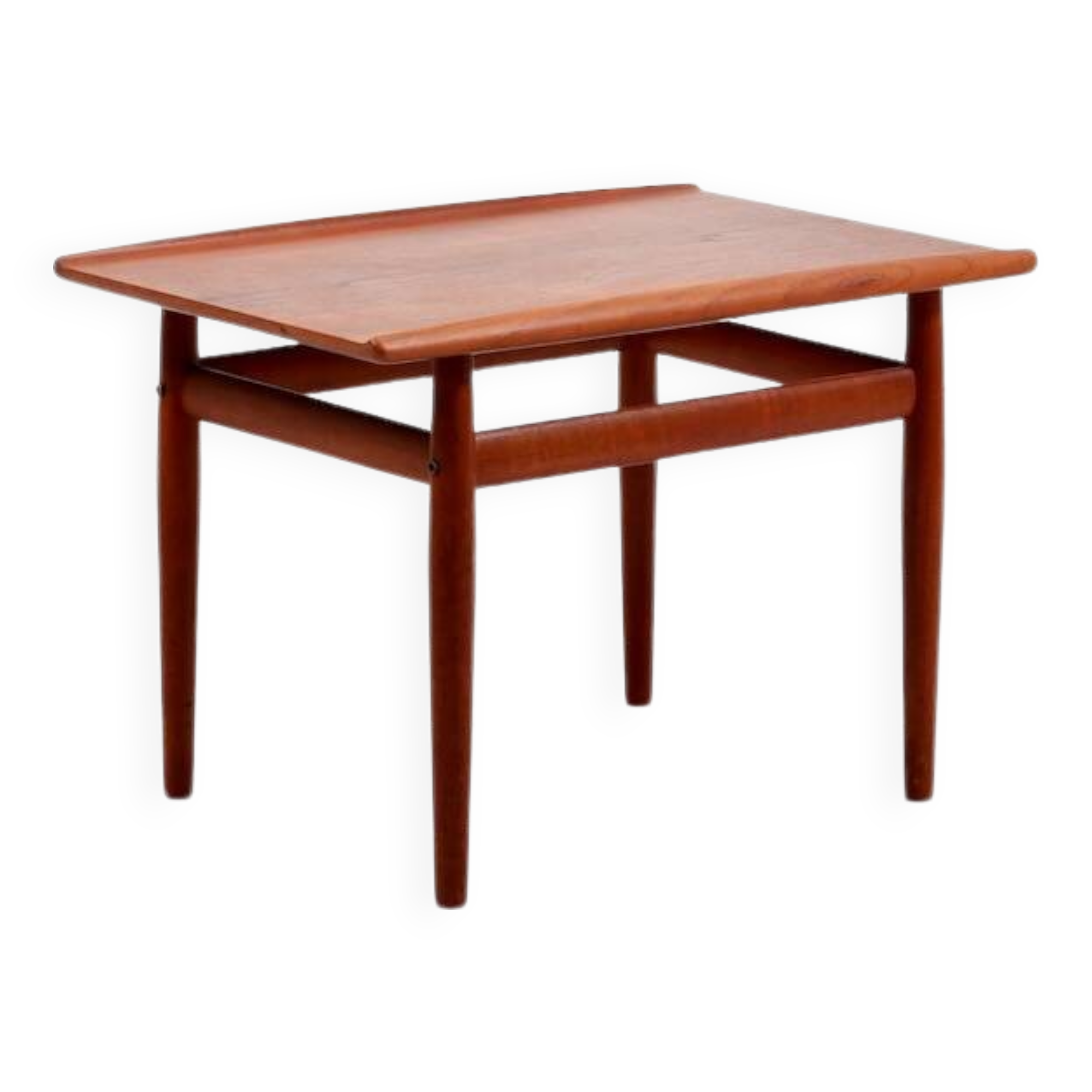 „Surfboard“ teak coffee table by Grete Jalk for Glostrup