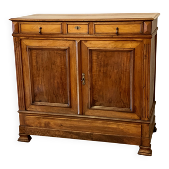 Buffet parisien à hauteur d'appui XIX à 2 portes et 4 Tiroirs