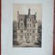 Lithograph Château de Sansac, Loches