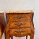 Pair French Rosewood Nightstands, Louis XV Marquetry Bedside Tables