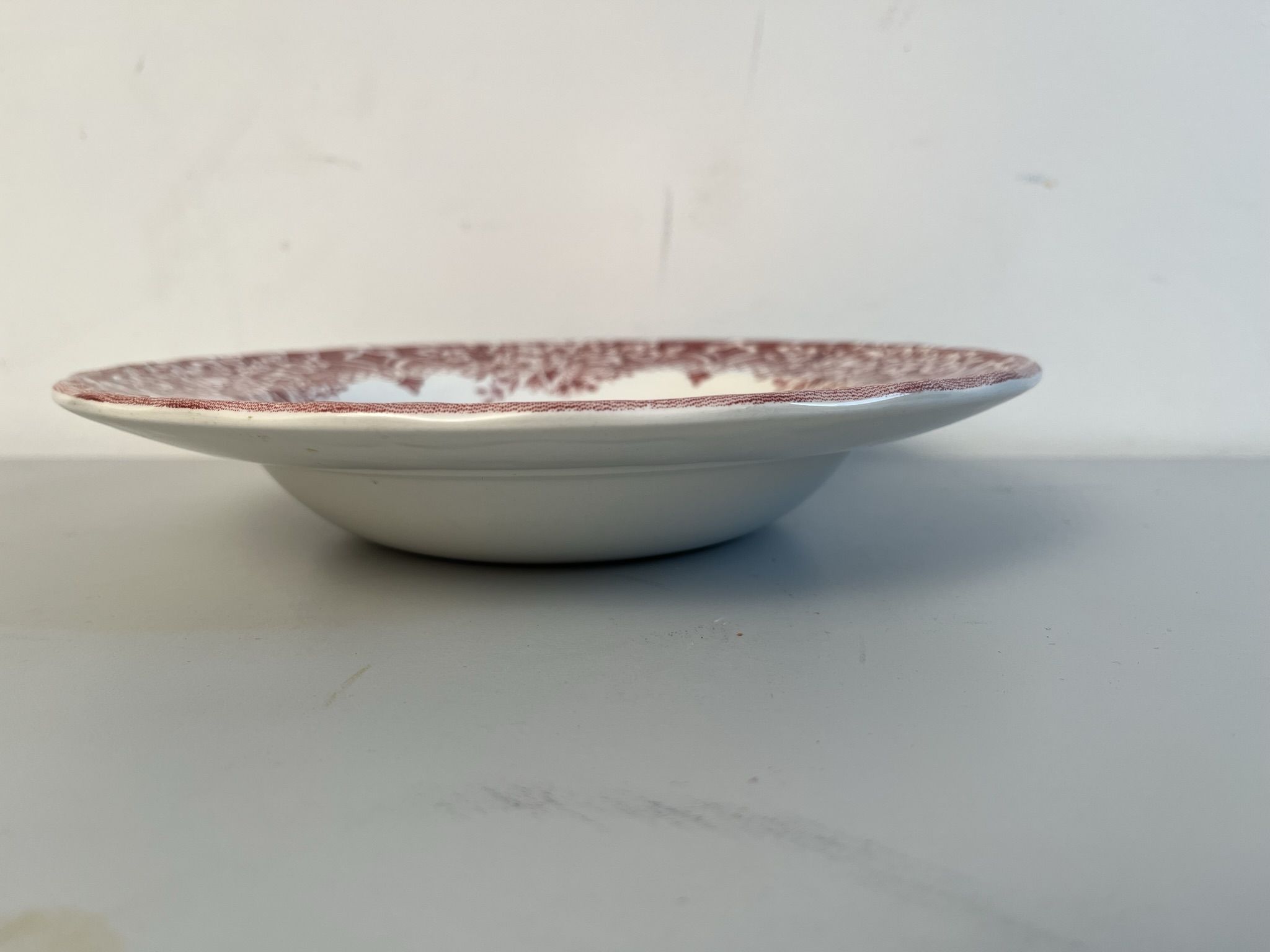 2 assiettes  creuse vintage  anglaise staffordshire england