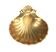 Brass scallop shell