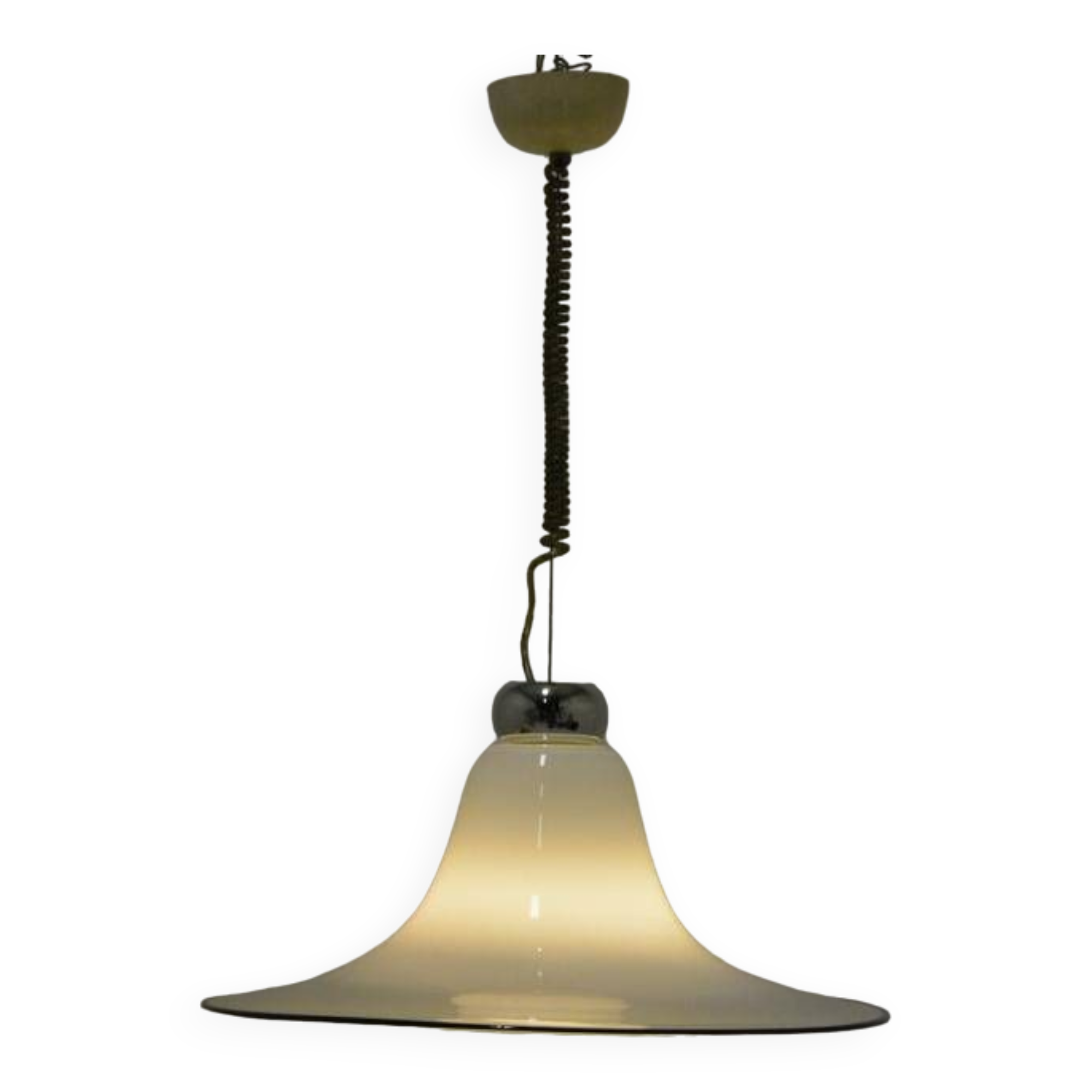 Scandinavian opaline chandelier/suspension
