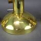 Set of four adjustable brass wall lights, Germany, 1960s.
