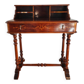 Napoleon III style bonheur-du-jour in marquetry – lady's desk
