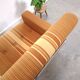 Vintage 1970s retractable lounge chair – Ochre yellow brown, sofa bed
