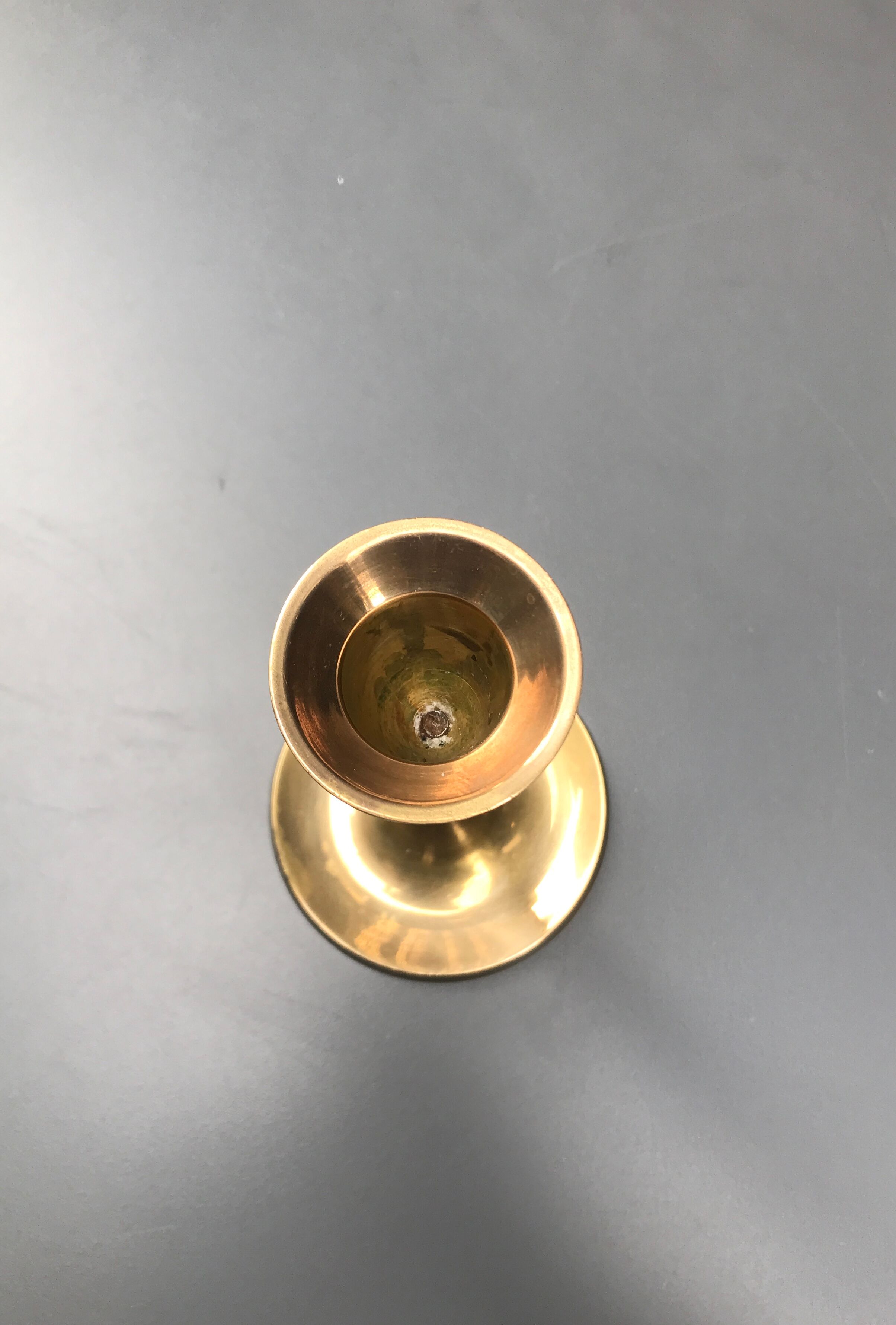Classic brass candle holder