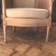 Wicker fauteil, beige